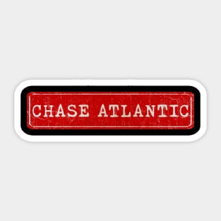 vintage retro plate Chase Atlantic Sticker